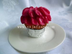 食品模型：紫色杯装蛋糕食品模型