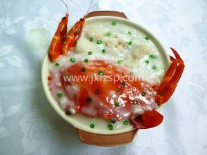 假菜 螃蟹海鲜粥