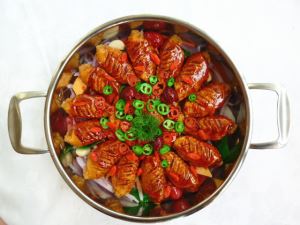 焖锅大盆菜模型