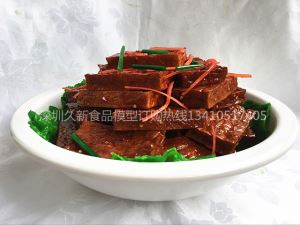 湖南卤豆干菜品模型