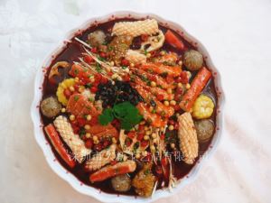食品模型 海鲜麻辣烫