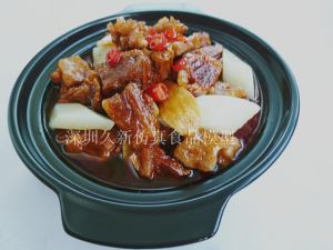 食品模型 牛腩煲