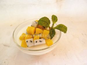 仿真食品 黄桃火龙果酸奶仿真食品