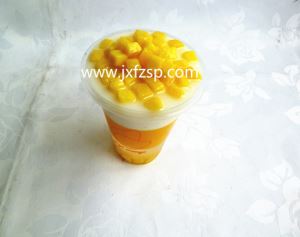 许留山甜品模型:芒椰奶西仿真食物 许留山甜品模型:芒椰奶西仿真食物