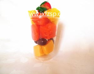 食品模型：士多啤梨苹果橙水果杯食品模型