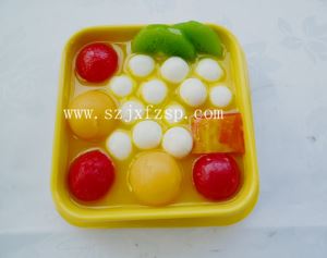仿真甜品模型：鲜杂果丸子甜品模型