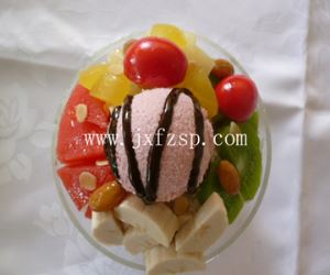 冰点甜品模型：鲜杂果冰淇淋模型