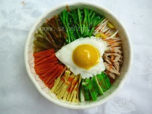 样品菜 蔬菜瘦肉石锅拌饭