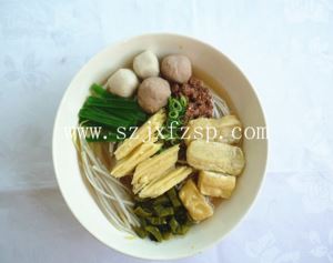 面类食品模型：牛肉米线食品模型