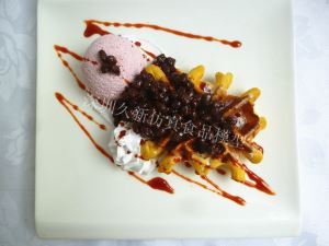 西餐仿真食品 淮盐金时华夫饼