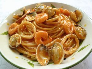 仿真食品模型 海鲜意面仿真食品模型