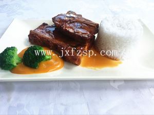 食品模型 咖哩牛仔骨饭