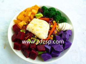 食品模型 雪鱼水果沙拉食