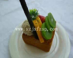 仿真食品模型：鲜杂果冰淇淋古堡仿真食品模型