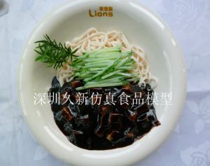 韩国仿真食品：韩式炸酱面仿真食品