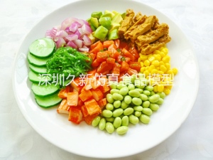 海鲜沙拉食物仿真模型