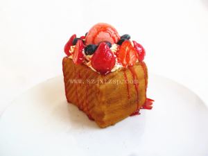 仿真食品 草莓土司仿真食品