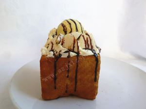 食品模型 香蕉土司食品模型