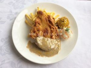 食品模型 法兰西汁鸡扒食品模型