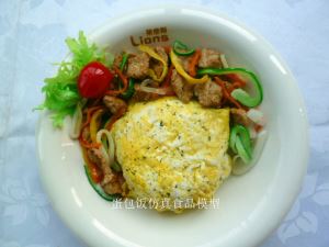 菜模：小炒肉蛋包饭菜模