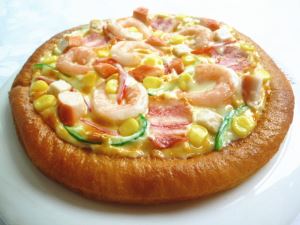 西餐仿真菜 海陆至尊比萨仿真菜