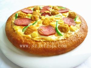 仿真批萨菜模 香脆鸡肉比萨菜模