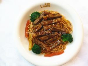 样品菜 牛肉意面样品菜