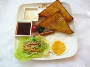 假菜 蔬菜沙拉三角土司