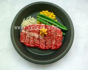 菜模：铁板烧珍宝肉眼牛扒模型