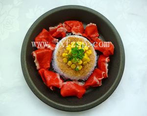 仿真食物：铁板烧黑椒牛肉饭