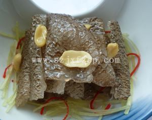 凉拌鱼皮菜品模型