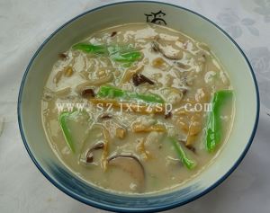 鱼肉羹菜品模型