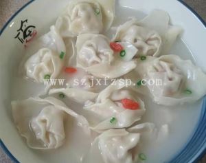 鱼肉抄手鱼菜品模型