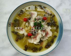 酸菜鱼菜品模型