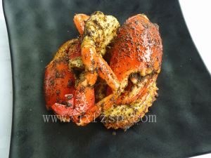 食品模型 黑椒汁蟹