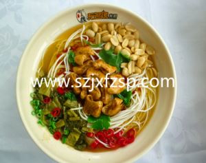 中餐仿真食品模型：肥肠酸菜米粉模型