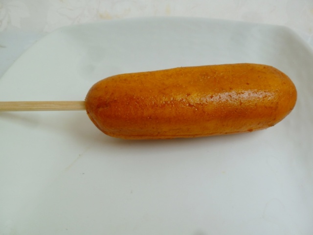 烤热狗样品菜模型
