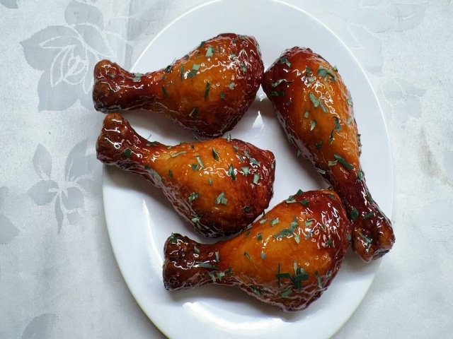 仿真烧烤样品菜 密制烤鸡腿模型